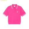 Áo Polo MLB Women's Basic Cleveland Guardians Magenta 3FPQB0243-45MAS Màu Hồng