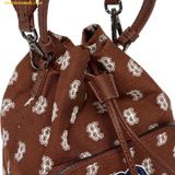  Túi Đeo Chéo Dây Rút MLB Monogram Bucket Bag Boston Red Sox 3ABMS012N-43BRD 