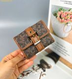  Ví Gập Michael Kors MK Colby Small Empire Signature Logo Tri-Fold Wallet Màu Nâu 