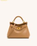  Túi xách JW PEI Lucia Classic Top Handbag - Nâu nhạt 