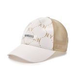  Mũ Lưỡi Trai MLB Dia MONOGRAM Sportive Mesh Cap NEW YORK YANKEES Màu Nâu Phối Trắng 