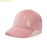  Mũ Lưỡi Trai MLB Monogram Velvet Embo Structured Ball Cap Los Angeles Dodgers 3ACPMV046‑07PKM 