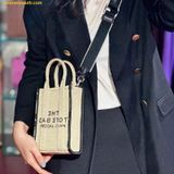  Túi Đeo Chéo Marc Jacobs The Jacquard Crossbody Tote bag - Màu Trắng Kem 