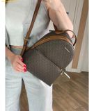  Balo Michael Kors MK Sheila Medium Logo Backpack - Nâu 