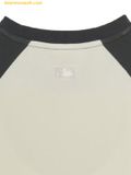  Áo Crop MLB Women's Varsity Vintage Washing Raglan Crop Short Sleeve T-Shirt New York Yankees 3FTSV0853-50CRS Màu Kem 