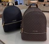  Balo Michael Kors MK Rhea Medium Pebbled Leather Backpack 
