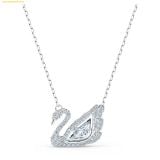  Dây cổ, dây chuyền SWAROVSKI Dancing Swan necklace Swan, White, Rhodium plated - 5514421 