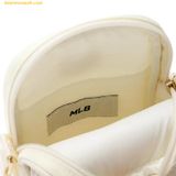  Túi Đeo Chéo MLB PU Diamond Monogram New York Yankees 7ACRMDD4N-50CRS Màu Trắng 