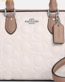  Túi Trống Coach Mini Rowan Crossbody Bag In Blocked Signature Leather 