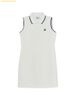 Đầm Polo MLB Women's Varsity Slim Fit Cara Nashi One Piece New York Yankees 3FOPV0353-50IVS - Trắng