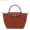 Túi Xách LongChamp Le Pliage Green S Handbag Chestnut - Recycled Canvas