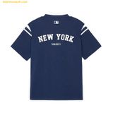  Áo Polo MLB Overfit Varsity New York Yankees 3APQV0143-50NYS Màu Xanh Navy 