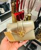 Ví Gập Michael Kors MK JCarmen Medium Metallic Leather Tri-Fold Envelope Wallet