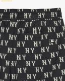  Quần short MLB unisex ống rộng lưng thun Classic Monogram Màu Đen 3ASMM0343 