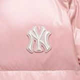  Áo Khoác Phao MLB Crop Glossy Curve Padding New York Yankees 3FDJB2046-50PKM Màu Hồng 