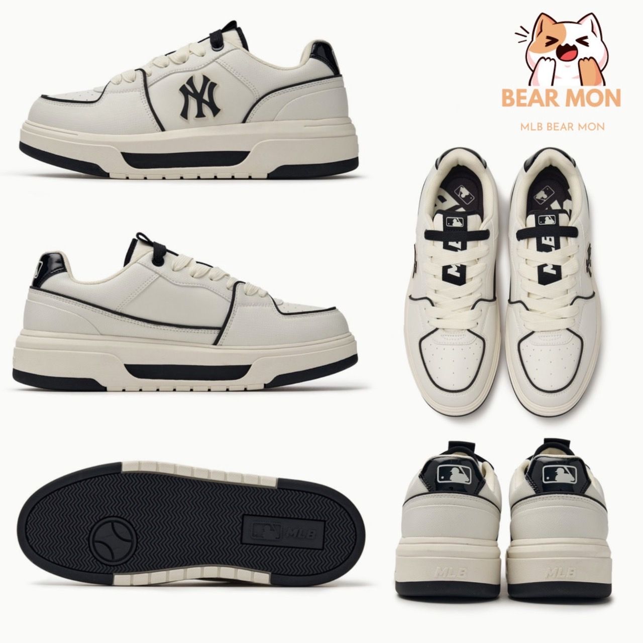 MLB★CHUNKY LINER BASIC SL NY★ロゴ★厚底★兼用 MLB Chunky Liner Basic SL New York Yankees Shoe Sneakers