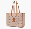Túi Tote MLB Big Diamond Monogram Jacquard LA Dodgers Chữ B 3AORL013N-43BRS Nâu