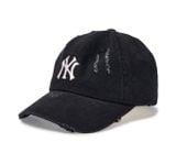 Mũ Lưỡi Trai MLB Basic Washing Denim Unstructured Ball Cap New York Yankees Logo NY Màu Xanh / Đen 3Acpvd34N 