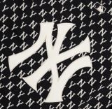  Áo Sweat MLB Monogram Allover Overfit Sweatshirt New York Yankees 3Amtm0221-50Bks Màu Đen Logo NY 