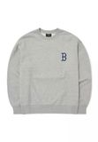 Áo Sweat MLB Basic Big Logo Brushed Overfit Sweatshirt Boston Red Sox 3Amtb0626 Màu Xám Chữ B 
