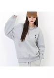  Áo Sweat MLB Basic Big Logo Brushed Overfit Sweatshirt Boston Red Sox 3Amtb0626 Màu Xám Chữ B 