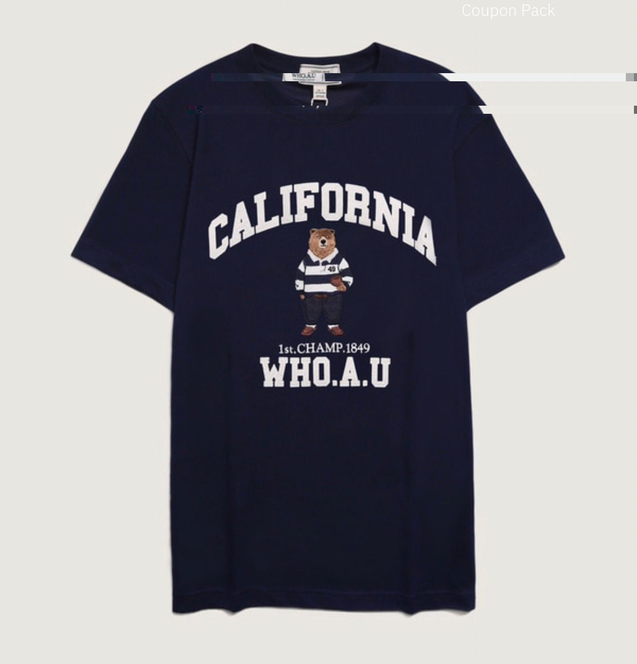 【WHO.A.U】Steve Patch Short Sleeve T-shirt WHO.A.U - Steve Patch Short Sleeve T-shirt_WHRAE2353U