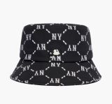  Mũ MLB Monogram Bucket Hat New York Yankees 3AHTM032N-50BKS Màu Đen 