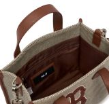  Túi Đeo Chéo MLB Basic Big Logo Canvas Small Tote Bag 3AORS062N-43BRD Màu Nâu 