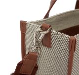  Túi Đeo Chéo MLB Basic Big Logo Canvas Small Tote Bag 3AORS062N-43BRD Màu Nâu 