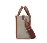  Túi Đeo Chéo MLB Basic Big Logo Canvas Small Tote Bag 3AORS062N-43BRD Màu Nâu 