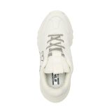  Giày Thể Thao MLB Korea BigBall Chunky A New York Yankees Ivory 3ASHC104N-50IVS Màu Trắng Logo NY 