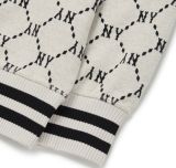  Áo Sweat MLB Diamond Monogram Jacquard Overfit Sweatshirt NY Yankees 3AMTM0724-50CRS Màu Xám 