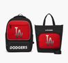Balo MLB Mega LA Dodgers  kèm túi tote Màu Đên Đỏ Logo LA 7ABK0012N-07RDS