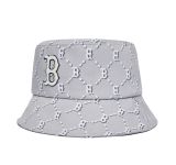  Mũ Bucket MLB Monogram Diamond Bucket Hat Boston Red Sox 3AHTM032N-43GRS Màu Xám 