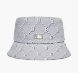  Mũ Bucket MLB Monogram Diamond Bucket Hat Boston Red Sox 3AHTM032N-43GRS Màu Xám 
