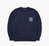  Áo Sweater MLB Cube Monogram Big Logo Overfit Sweatshirt New York Yankees 3AMTM0624-50NY Màu Xanh Navy 