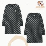  Váy Đầm MLB Overfit Jacquard Monogram New York Yankees 3FOPM0134 Màu Trắng/ Đen/ Navy 