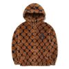 Áo Khoác Lông MLB Diamond Monogram All Over Hood Eco Fur Jumper Boston Red Sox 3AFDM0226-43BGS Màu Nâu