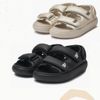 Giày Sandal MLB Base Sandals Metal Boston Red Sox  LA Dodgers Màu Đen Bạc 3Asdbps43