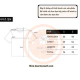  Áo Phông ADLV Rabbit Bear Doll Logo Short Sleeve T-Shirt Gấu Nâu Đeo Tai Thỏ Màu Trắng Nâu Đen Hồng 
