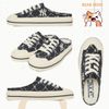  Giày Đạp Gót MLB Playball Mule Dia Monogram New York Yankees 3Amumda2N màu kem và đen 