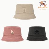  Mũ Bucket MLB Basic Bucket Hat Drop Fit New York Yankees Ny Chữ B chữ C màu trắng hồng đen 3Aht8804N 