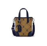  Túi Đeo Chéo MLB Diamond monogram jacquard mini cross bag New York Yankees 3Acrs054N Màu Đen Màu Trắng nâu 