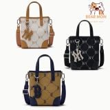  Túi Đeo Chéo MLB Diamond monogram jacquard mini cross bag New York Yankees 3Acrs054N Màu Đen Màu Trắng nâu 
