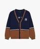 Áo Khoác Cardigan MLB Varsity Boston Red Sox Cardigan 3AKCV0144-50NYL Màu Xanh Navy