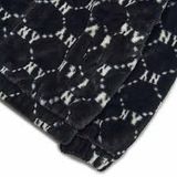  Áo Khoác Lông MLB Dia Monogram All Over Hooded Eco Fur Jumper New York Yankees 3AFDM0226-50BKS Màu Đen 
