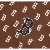  Áo Sweater MLB Monogram Overfit Sweatshirt Boston Red Sox 3Amtm0224 Màu nâu và đen 