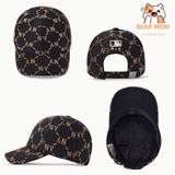  Mũ Lưỡi Trai MLB Dia Monogram Jacquard Structured Ball Cap New York Yankees 3Acpm044N Màu Trắng Nâu Đen 