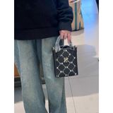  Túi Đeo Chéo MLB Tote Mini Diamond Monogram Jacquard Logo Boston Red Sox New York Yankee Màu Đen Begi Hồng 7acrmd34n 