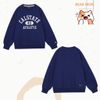  Áo WHOAU Campus Big Letter Sweatshirt Whmwc2391U Màu xám lông chượt in chữ calstate 49 athetic màu xanh 